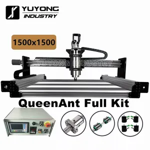 Silver 1515 QueenAnt 1610 Ball Screw CNC Full kit Linear Rail upgraded precise CNC router Engraving machine from QueenBee