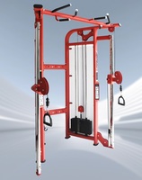 Machine Smith Professionnelle Multifonctionnelle Réglable en Acier 330kg avec Crossover par Câble pour Usage Commercial en Salle de Sport