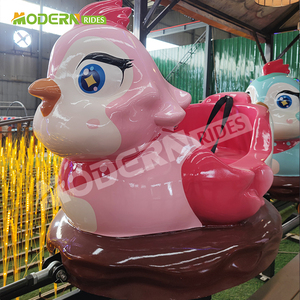 เครื่องเล่นสวนสนุกสำหรับครอบครัวราคาโรงงาน รถไฟเหาะขนาดเล็กสำหรับเด็ก รถม้าหมุนไก่ ขาย - Product Image 5