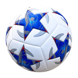 Ballon de <span class=keywords><strong>football</strong></span> imprimé avec logo, cousu à la machine à trois anneaux, pour les matchs et l'entraînement des coupes européennes et américaines, n° 5 Shjf2025 PVC en gros - Product Image 5