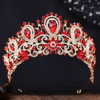 Nouvelle Robe de Mariée Couronne Argentée Strass Luxueux Maquillage de Mariée Haut de Gamme Photographie Princesse Magnifique Europe Amérique