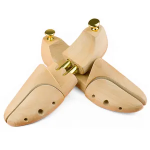 गर्म बिक्री अनुकूलित समायोज्य बूट धारक शेपर समर्थन पुरुषों की डबल ट्यूब लकड़ी हेमू जूता पेड़ जूता पिछले