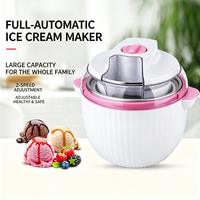 Machine à glace automatique 1L pour la maison, mini sorbetière pour yaourt glacé maison, idéale pour les enfants, fabrication de glaces aux fruits, commandes en gros, offre spéciale