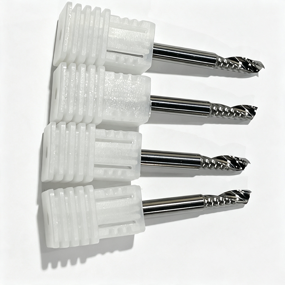jewelwin Premium Single Flute Carbide End Mill for Arylic, High Gloss Finish, CNC Milling Cutter