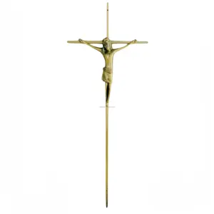 Metal Crucifix Metal Cross With Jesus In Funeral Decoration Zamak Crucifix For Coffin And Casket