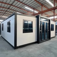 Maison pliable de style moderne de 20/40 pieds, adaptée à une villa personnelle ou à la location commerciale.