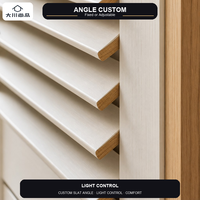 Porte à persiennes en bois massif OEM ODM, isolation acoustique, lames fixes/ajustables, dimensions personnalisées pour appartement, chambre, villa