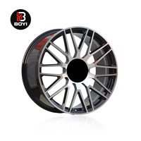 Jantes en alliage forgé multi-rayons personnalisées, finition argentée, 5x112 5x120 5x130, jantes de voiture tuning, jantes en alliage d'aluminium