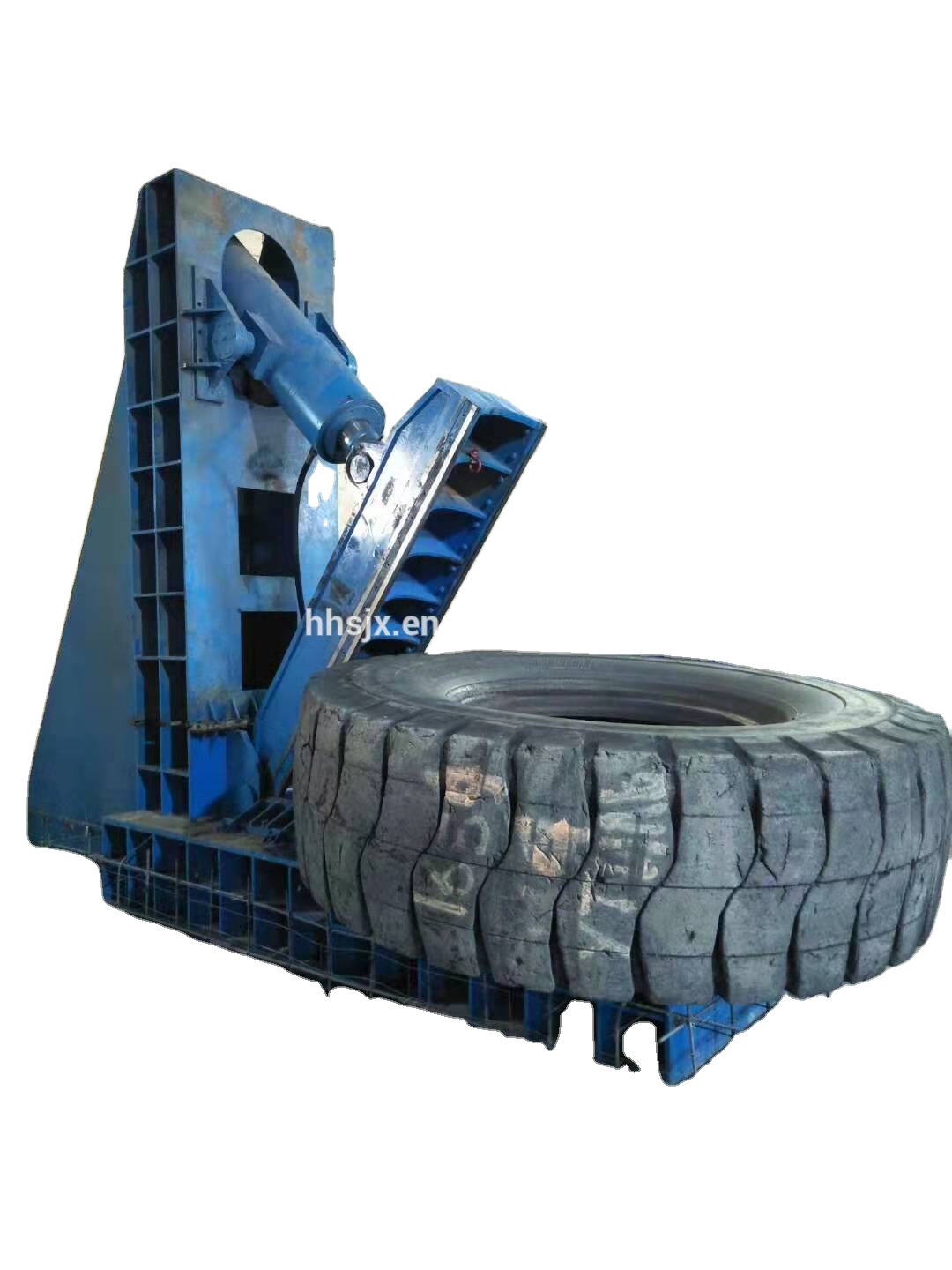 大型廃タイヤリサイクル用の有名ブランドOTRタイヤカッター