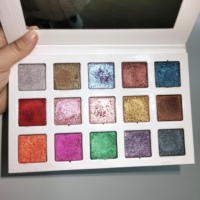 Palette de fards à paupières holographiques sans talc, personnalisée, marque privée, fini mat, scintillant, multichrome, végane