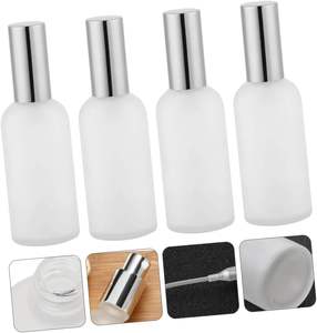 Botella de Vidrio Esmerilado Vacía para Perfume de 3.4 oz, Atomizador de Perfume con Pulverizador de Niebla Fina - Product Image 2