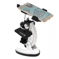 Phenix 100/600/1200X Portable Monocular Children's Toy Biological Microscope Kit for Kids Education
