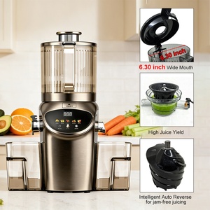Extracteur de jus à mastication lente, certifié CE RoHS FDA UL, MOQ flexible, moteur silencieux breveté, pression à froid, vente en gros B2B, smoothies - Product Image 2