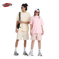T-shirt vierge unisexe personnalisé en coton tricoté 230 GSM, coupe oversize, grande taille, épaules tombantes, ajustement ample