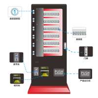 Distributeurs automatiques de monnaies et de billets Qianmei, vente directe du fabricant, capacité de 300 à 600 pièces, écran tactile LCD, options de paiement multiples