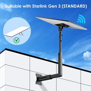 Vente directe d'usine, support d'antenne robuste pour kits de montage Starlink Gen 3, support d'antenne en métal réglable - Product Image 2