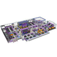 Équipement de terrain de jeu intérieur commercial Adultes Sports d'intérieur Fun Park Free Design Factory Custom Trampoline Park à vendre