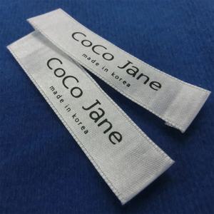 Servicio de Logotipo Personalizado, Etiquetas de Cuidado Impresas Ecológicas, Etiqueta Principal Cosida, 100% Poliéster Algodón, 12 Colores - Product Image 3