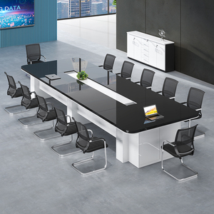 Bureau de direction classique et moderne, table de salle de conférence, table de réunion, table de conseil d'administration - Product Image 2