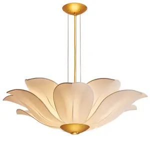 Lampes suspendues modernes en forme de fleur, décoration d'intérieur, chandelier à suspension avec cordon