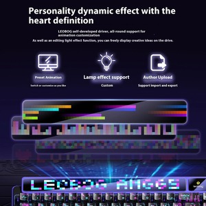 Teclado Mecánico Inalámbrico LEOBOG AMG65 RGB Retroiluminado de 2.4Ghz, Personalizable, Conexión por <span class=keywords><strong>Cable</strong></span>, para Deportes Electrónicos - Product Image 3