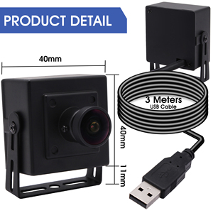 ELP-cámara web 170 grados 1080p, lente ojo de pez gran angular, minicámara USB 2,0 para máquina de asistencia, máquina de juego de pinball <span class=keywords><strong>Virtual</strong></span> - Product Image 5