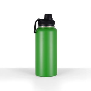 Portable and Reusable Insulated Water Bottle Stainless Steel Water Bottles Water <b>With</b> <b>Straw</b> and 2 Lids - Product Image 4