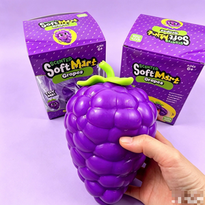 Hot-selling Extra-large purple Flour Grape Tpr Slow-rebound Squeeze Stress Reliever Stress Relief Toy Ball Slow Rebound - Product Image 1