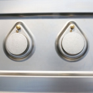 Equipo de cocina comercial CE Parrilla de gas de acero inoxidable de 400mm con gabinete - Product Image 2