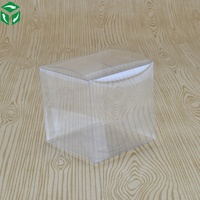 Boîte plate transparente en PVC, boîte pliable d'emballage en acétate