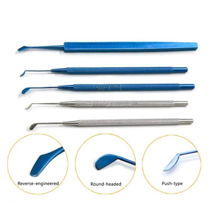 Raspador Corneano para Oftalmologia, Raspador Epitelial Corneano, Retrator de Pálpebra Corneano, Separador de Inserção de Ponta Redonda Estilo Invertido - Product Image 1