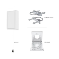 Antenne Panneau Directionnelle Large Bande Personnalisée en Usine 600-6000MHz 18dBi Extérieure LTE 4G 5G WiFi, Connecteur TS9 CRC9 N