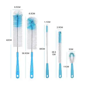 婴儿奶嘴瓶Jobos清洁咖啡刷套装长柄清洁器洗涤吸管窄颈啤酒旅行瓶杯刷