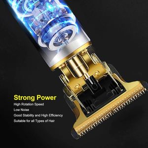Cordless Electric Hair Trimmer for Men Barber Cutting <b>Machine</b> 0330 Bronze Black Plastic Conjoined for Shaving - Product Image 2