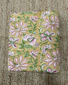 Hermosa Tela Estampada a Mano con Bloques de Madera Indios, 100% Algodón, Material Decorativo para el Hogar, Tela para Tapicería - Product Image 5