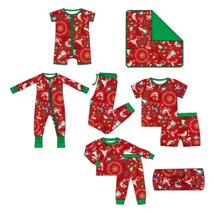 Pigiama in bambù personalizzato Weiwei 2025 con stampa e cerniera, set pigiama morbido da 2 pezzi per neonati, abbigliamento da casa ODM - Product Image 1