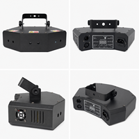 Projecteur laser à 6 faisceaux IP20, contrôle DMX512, RGB 45W, éclairage laser de scène pour discothèque, DJ, soirée
