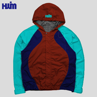 Vestes de vol professionnelles personnalisées pour hommes Fitness Jogging avec poches zippées à capuche mince imperméable couleurs assorties coupe-vent