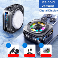 Refroidisseur de téléphone à semi-conducteurs AntarcChill ABS avec affichage numérique ultra-refroidissant et lumières RGB pour smartphones de jeu