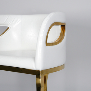 SF211019-1 all'ingrosso fuori porta decorazione per la casa elegante amante PU posti in acciaio inox divano design per il matrimonio - Product Image 5