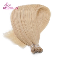 KSWIGS Premium Mixed Shade Nano Hair Tips Rambut Manusia Berkualitas Tinggi dengan Kutikula Tersusun Rapi untuk Distributor dan Vendor Grosir Global