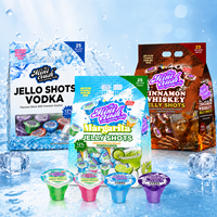 4 saveurs de fruits, Vodka, Margarita, Whisky à la cannelle, Shots de gelée pudding pour fête, Vendeur