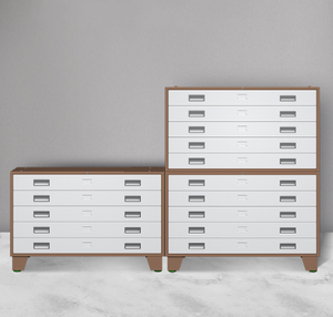 Mueble de Almacenamiento de Mapas de Metal Antiguo Resistente, Gabinete de Acero para Dibujos, Mueble Plano de Acero con 5 Cajones para Mapas A0 o A1 - Product Image 6