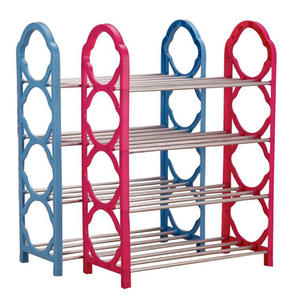 פלסטיק ברזל צינור עם 8.6mm מגולוון צינור אחסון & מדפי יחידות נעל מדף ארון לארון - Product Image 1