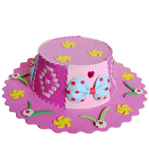 OEM DIY Colorful EVA <b>Foam</b> Sun Hat Kit Kids Handmade Art <b>Craft</b> Set for Preschool Kindergarten Birthday - Product Image 4