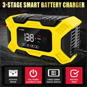 Wholesale Price E-FAST TK300 Strong Activation Old Battery Charger 12V6A Car Battery Charger Smart Repair 12v Motorcycle Charger
