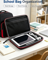Étuis de protection en gros pour ordinateurs portables, étuis de voyage personnalisés en EVA avec fermeture éclair pour tablettes, pochettes pour tablettes éducatives