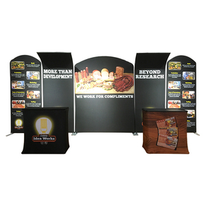 Portable Foldable Aluminum Tube Trade Show Display Stand 10 X 20 Booth Exhibition <strong>Removable</strong> Eco-Friendly Light <strong>Box</strong> - Product Image 1