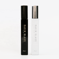 Flacon Carré en Verre Vide 5ml 10ml 15ml pour Parfum Huiles Essentielles, Vaporisateur Atomiseur avec Bouchon Brillant Or Argent