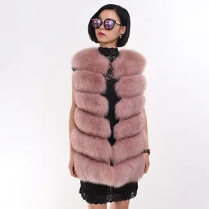 Nhà Máy Giá Bán Buôn Fox Fur Vest Nga Fur Vest Cho Phụ Nữ Mùa Đông